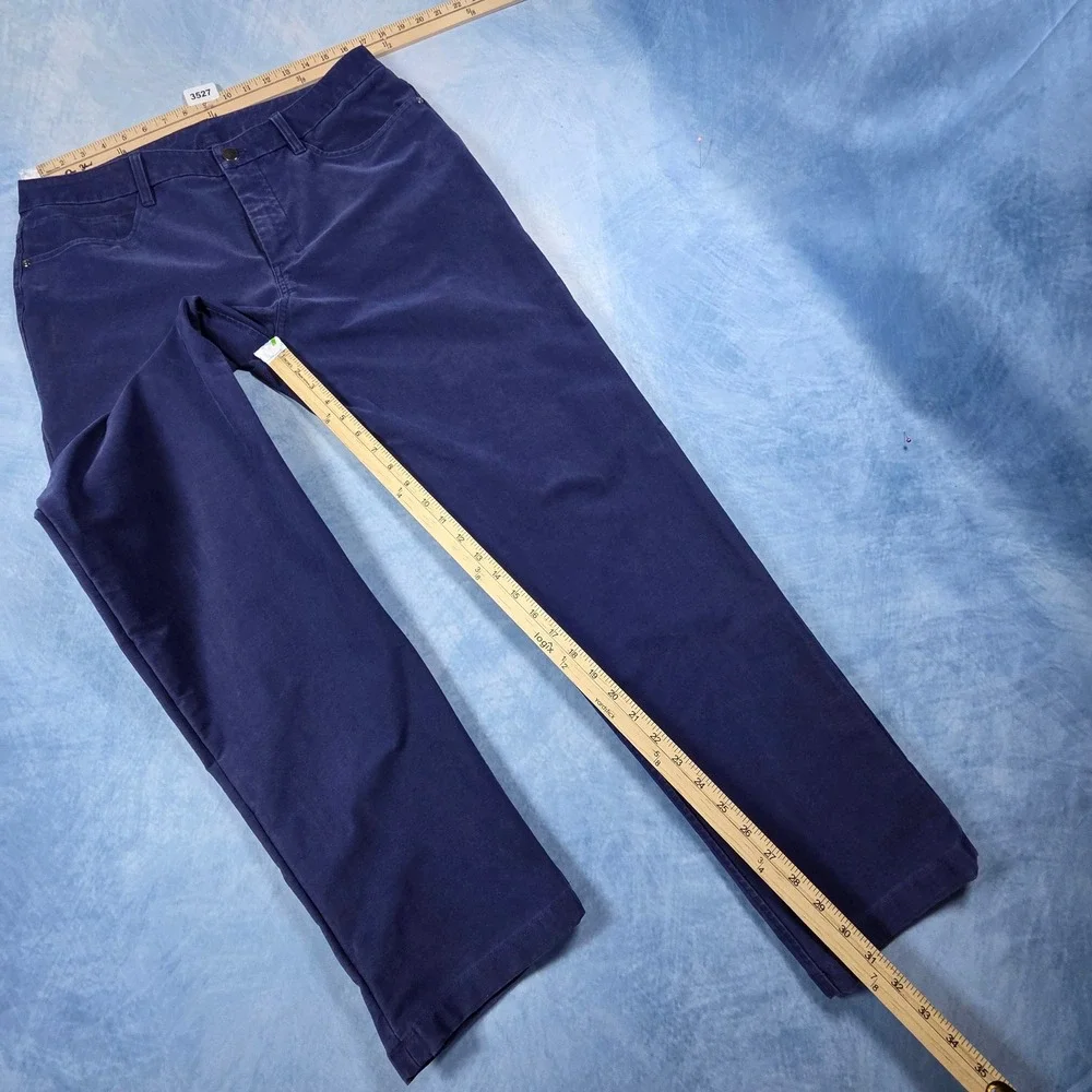 Lululemon ABC Pant Slim Corduroy Navy Blue Mens 34 LM5AQJS-04